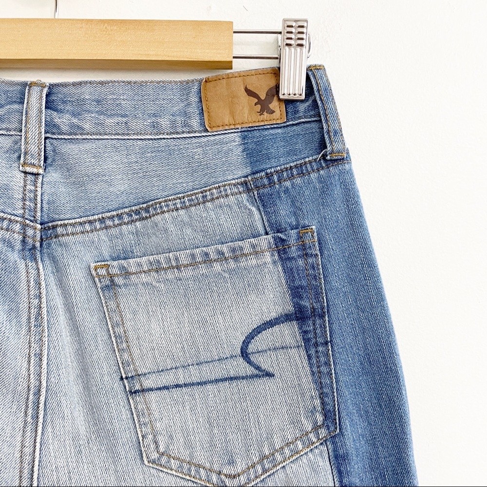 American Eagle Vintage High Rise Two stone Frayed Hem Button Fly Jeans - Picture 9 of 9